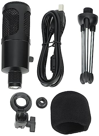 BROLEO Micrófono de Condensador, Perilla Micrófono USB Micrófono de Podcast de Alta Sensibilidad sin Distorsión para PC para Transmisión en Vivo