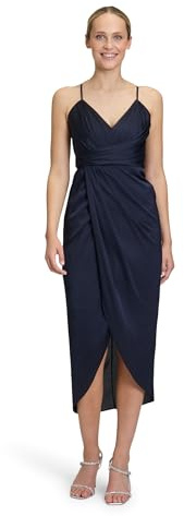 Vera Mont Damen Abendkleid mit Raffung 40, Night Sky