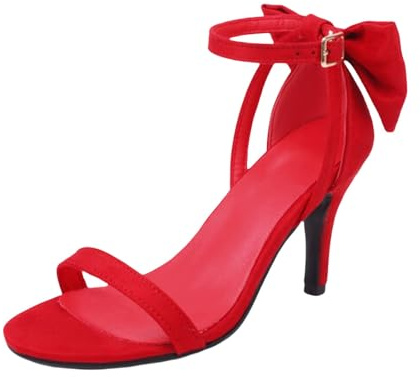 Sandaletter damer med klack, eleganta remsandaler höga klackar sexiga sandaler slingback pumps peep tå högklackade skor kvällsskor med rosett klänning skor bröllop sommarsandaler