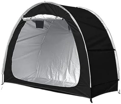 JKELPV Tettoie per Auto Tenda da Bicicletta Impermeabile per Esterni, Grande Tenda da deposito con 18 in 1 Lucchetto a Combinazione Multiuso Snowflake Box Auto da Esterno