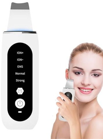 Genérico Skin Scrubber: dispositivo de limpieza de la piel, 5 modos de acero inoxidable reutilizable a prueba de agua asegura un uso seguro y efectivo en la herramienta de limpieza de 26000 Hz de tran