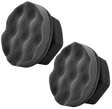 IPELY 2 x große Reifenglanz-Applikator-Pads, langlebig und wiederverwendbar, Sechskant-Grip-Reifenverbände, Applikator-Pad zum Auftragen von Reifenglanz