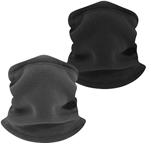 TAGVO Fleece Neck Warmer Halmskydd, vinter mjuk tjock fleecefoder elastisk halsduk, vindjacka skidor nackskydd balaclava för män och kvinnor - universal storlek