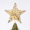 Joiedomi Weihnachtsbaumspitze, Glitzernder Goldfarbener Stern, Stern Christbaumspitze, Baumspitze Spitze Beleuchtet mit 20 LED-Lichtern für Weihnachtsbaumdekorationen, Urlaubsparty, Innendekoration