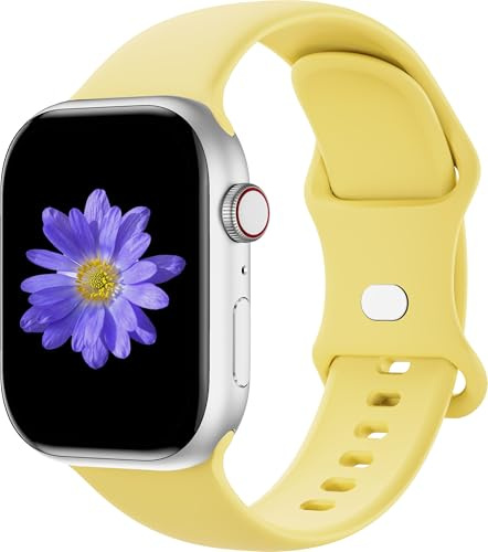 Cindgress Sportarmband kompatibelt med Apple Watch-rem 42 mm 44 mm 45 mm 46 mm 41 mm 38 mm 40 mm för kvinnor män mjuk silikonrem för iWatch Series SE 10 9 8 7 6 5 4 3 2 1