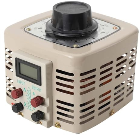 Cozyel Ein Phasen Regeltrafo 230V Stelltrafo Spartrafo Ringkerntrafo Trafo regelbar, Stelltransformator Stelltrafo 1000W Ringkerntransformator 4A