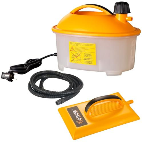 Hoteche 2000W Dampftapetenablöser - Effizienter Tapetenentferner mit 4.5L Wassertank, 3M Schlauch & Zubehör, Umweltfreundliches Dampfgerät für müheloses Abziehen von alten Tapeten