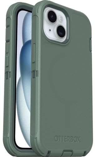 OtterBox Defender Series MagSafe Case for iPhone 17e, 16e, 15, 14, 13, Shockproof, Drop Proof, Ultra-Rugged, Protective Case, 7x Tested to Military Standard, Green