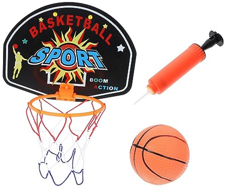 BESTonZON 1 Satz Basketballständer Für Kinder Kinder-Basketball Basketbälle Im Freien Spielzeug Für Draußen Außenspielzeug Für Kleinkinder Basketballkorb Mini Basketballbrett Für Kinder Pp