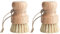 Cepillo para champiñones, 2 unidades, cepillo de cocina, cepillo para verduras, pechos, cepillo de madera, cepillos para lavar platos, cepillo de limpieza fabricado en sisal y madera de caucho
