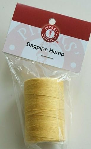 Bagpipe Yellow Unwaxed Hemp Bagpipes by Pipers Choice Pipes 2oz 50g
