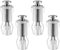 Poeland 4 PCS Toilettensitz Schrauben Set, Expansionsschraube für WC Sitz Befestigung, Toilettensitz Ersatzteile mit expandierenden Nylonmuttern, Toilettenbefestigungen