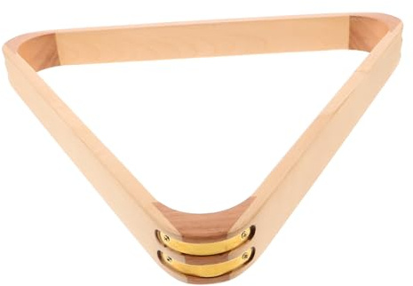 Alipis 2 Pezzi Rack Triangolo in Legno Massello per Palline da Biliardo Supporto per Posizionamento Pool Ball Accessorio Tavolo da Biliardo per Uso Professionale e Club