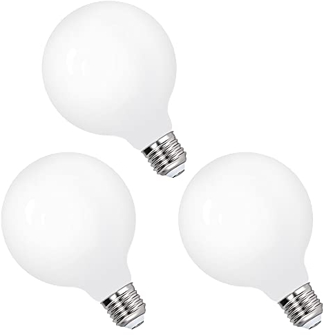 Grosse Lampes Ampoules LED Boule a Edison E27 Globe G95 6W Blanc Froid 6000K pour Lampe Suspension Suspendue, Remplace Ampoule Incandescente 60W, Lot de 3 de Enuotek