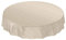 ANRO Wachstuchtischdecke Wachstuch Wachstischdecke Tischdecke Wachstuchdecke Beige Leinenoptik Rund 100cm eingefasst