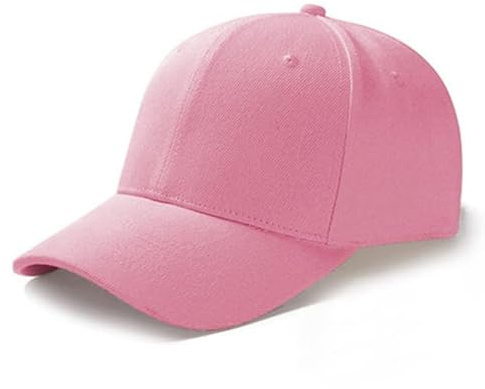 ASD Accessories Men's Women's Baseball Classic Caps, Men Women Unisex Adjustable Baseball Caps (UK, Alpha, One Size, Pink)