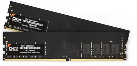 DATO 16 GB (8 GB x 2) RAM, DDR4 3200 MHz PC4-25600 CL22 1,2 V 288-Pin Non-ECC ungepuffertes DImm, Desktop-Speichermodul