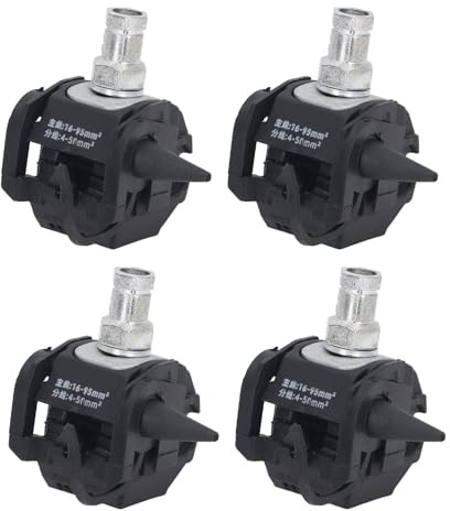 Sunicon 5 pezzi connettore penetrante isolante, 1KV morsetto penetrante senza peeling morsetto per cavo ad alta bassa tensione divisore filo antirottura morsetto per filo forato (JJC-3)