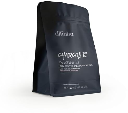 DIFIABA Charcolite Polvere Decolorante al Carbone Attivo -Schiarisce e Tonalizza in 1 Solo Passaggio - Schiaritura fino a 10 Livelli (500 g, 1 unità). SOLO PER USO PROFESSIONALE.