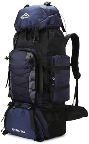 CINGHI LUSSO Hiking Backpack 90L Rucksack for Men Women Waterproof Backpack for Travelling Large Camping Trekking Bags Outdoor Daypack Travel Back Pack