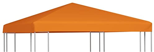 Xichuzi Pavillondach, Pavillon-Dachplane, Dach Für Pavillon, Pavillon-Ersatzdach, 310 g/m² 3x3 m Orange