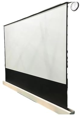 FHSLKXIM Projection Screens Smart Home Screen 80-150 Inch Electric Motorized Hd/4K Home Cinema White Floor Rising Projector Screen,133 Inch