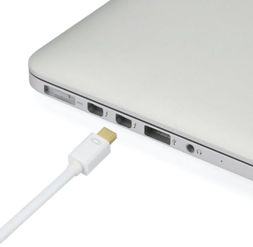 RASTKY Câble Adaptateur Mini DisplayPort vers VGA Ligne de Conversion DisplayPort vers VGA Haute Définition pour Ordinateur Portable Prise en Charge du Moniteur Mini V1.2 pour Une Utilisation au