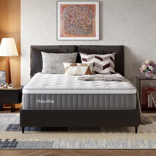Novilla Colchón de 90 x 200 cm, H3 con tecnología de refrigeración Dual de 7 Zonas, colchón de Espuma fría, 22 cm de Altura, Borde Estable, colchón Enrollable cómodo y Transpirable, Certificado