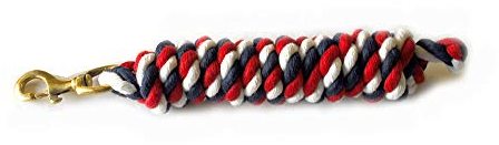 Rhinegold Führstrick rot weiß blau 2m