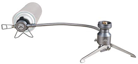 camping moon Standtyp-Konvertierungsadapter für Butangas-Kraftstoffkanister, EN417 Lindal-Ventilkanister Standtyp-Butanadapter mit Schlauch Z23-VC