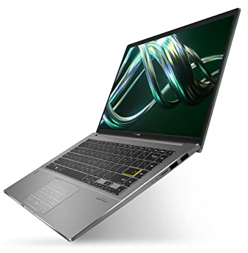 ASUS VivoBook S14 S435 Laptop, 14” FHD Display, Intel Evo Platform, i7-1165G7 CPU, 8GB RAM, 512GB PCIe SSD, Windows 11 Home, AI Noise-Cancellation, Deep Green, S435EA-DH71-GR