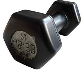 daniplus Hantel-Wecker ca.550g beleuchtetes LC-Display Fitnesstraining nach dem Aufwachen