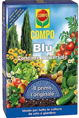 La zappa Concime Universale Blu per piante da orto e giardino granulare a lenta cessione 1 kg