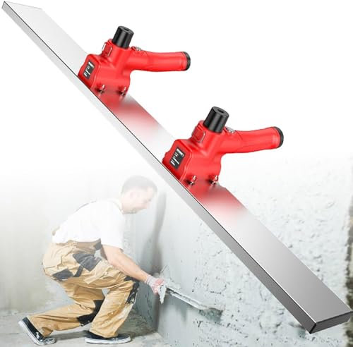 DPQYJPP Utensile Vibrante massetto Elettrico per la Lavorazione del calcestruzzo, 12000 Giri/min Utensile Vibrante per Finitura in calcestruzzo a Lama 100 cm per massetto, livellatore Cemento