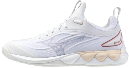 Mizuno Zapatos de Voleibol para Mujer, Blanco, 38 EU