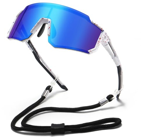 DUCO Lunette de Soleil Enfant Polarisées Sport 8-16 Ans