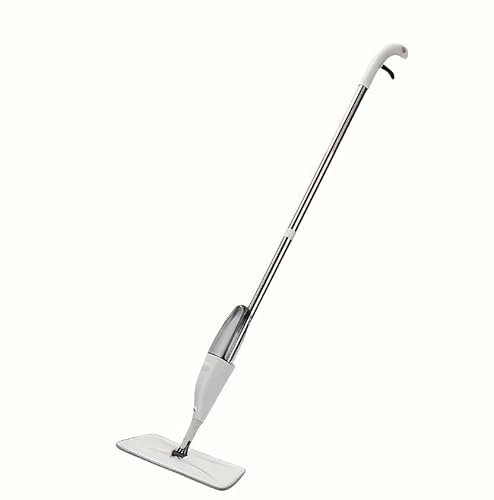 Mocio Spray con Serbatoio Acqua, Panno in Microfibra, Manico in Alluminio, per Pavimenti, Vetri e Superfici Multiple Scopa Lavapavimenti Con Spruzzatore Mocio a Spruzzo