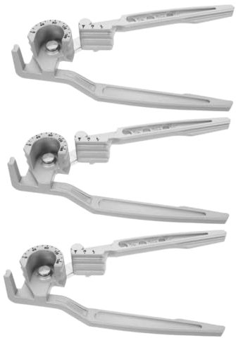 DIYEAH 3 Pezzi Strumento Piegatubi Manuale per Piegatrice per Tubi da Piegatura Utensile Multifunzionale per Installazione e Riparazioni Climatizzazione