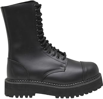 Brandit Plateau Phantom Eyelet Boots, Stivali Militari Uomo, Nero 14 Fori, 43 EU