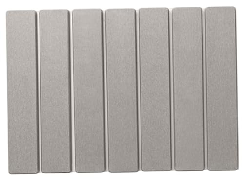 Jorzer Tappeto da bagno in pietra di diatomite, 40,6 x 30,5 cm, ultra assorbente, pieghevole e antiscivolo, per cucina, doccia, grigio chiaro