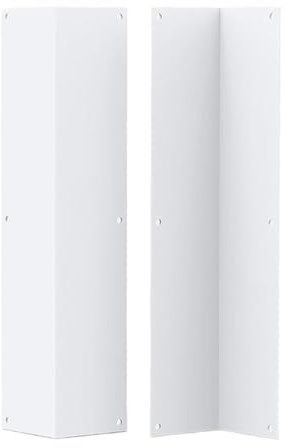 Perfil angular de 2 piezas – Perfil protector de bordes de aleación de aluminio, protección de pared de esquina de 15,8 pulgadas y borde de fachada | ángulo de 90°, protector de esquinas para