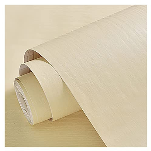 Carta adesiva effetto legno, Carta da contatto in legno autoadesiva multicolore 196,85x23,62 pollici for mobili(Beige)