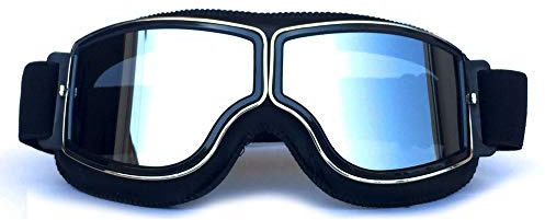 HONCENMAX Motorcycle Goggles, Motocross Glasses for Helmet, Safety Goggles for Dirt Bike BMX ATV Off Road Racing Ski Snowboard - Fog-proof/Windproof/UV Protection Adult