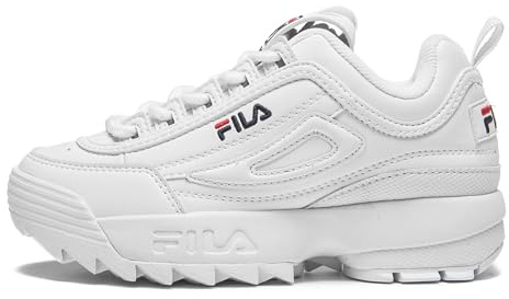 Fila Disruptor Kids, Scarpe da Ginnastica Unisex - Bambini e Ragazzi, Bianco, 33 EU