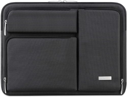 Lacdo Chromebook Case Laptop Sleeve for 11.6 inch ASUS Samsung HP Acer Lenovo Dell Chromebook, HP Stream 11, 11.6 inch ASUS E203/E210MA, 13 inch Surface Pro 9 8 X, MacBook Air 11 Computer Bag, Black