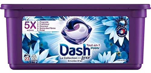 Dash Tutto in 1 Pods Vola D'aria Detersivo in Capsule 23 Lavaggi
