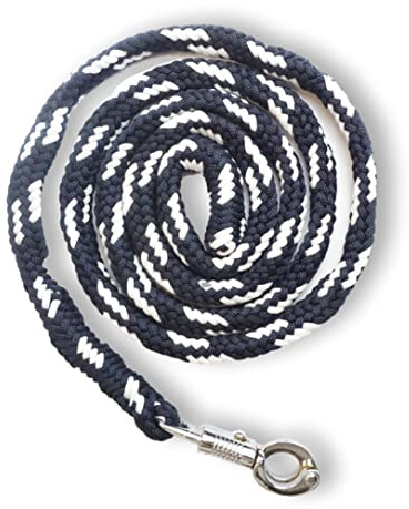 Redini per cavalli Pferdelinis con robusto moschettone antipanico Lunghezza 2m molti colori (Blu navy-Bianco)
