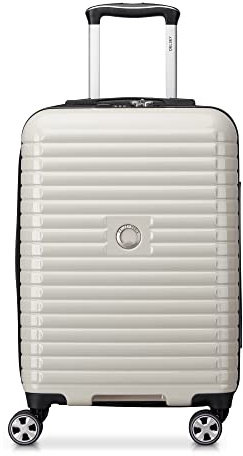 DELSEY PARIS Cruise 3.0 Hardside Expandable Luggage with Spinner Wheels, Glossy Ivory, Carry on 21 Inch, Cruise 3.0 Hardside Expandable Luggage with Spinner Wheels