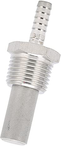 Zunate 0.5μm Stainless Steel Aeration Stone, Beer Oxygenation Diffuser, for 1/2MPT Home Brewing Bar Home Beer Tool