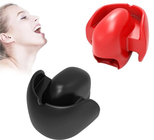 Jomyu Neu BDSM Weiches Ball Gag Unsichtbarer Knebel mit Ball Mundknebel Ballknebel Zungenfixierung Sklaven Fetisch Sexspiel Sexspielzeug für Paare Frauen Männer Extrem (Schwarz)